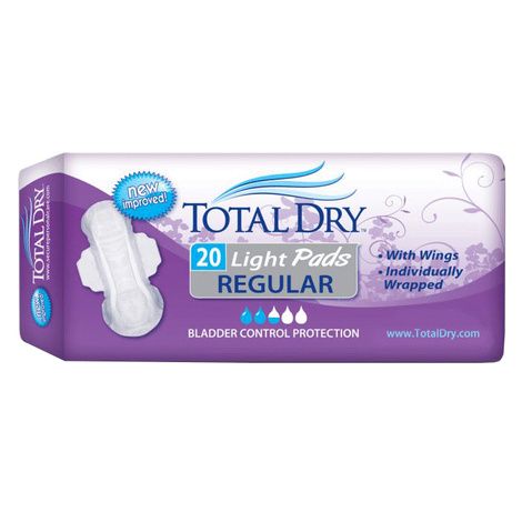 Buy Secure Personal Care TotalDry Incontinence Light Pad With Wings