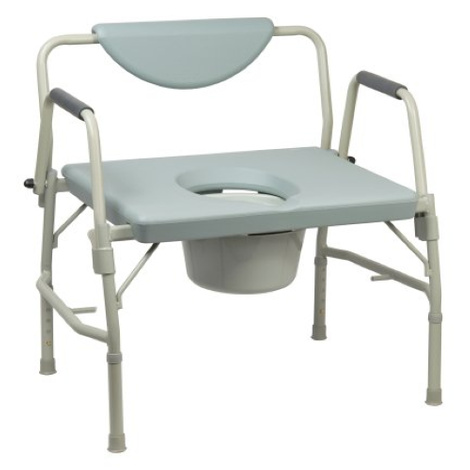 Mckesson Drop Arm Steel Frame Commode Chair