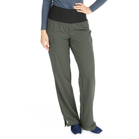 Medline Ocean Ave Womens Stretch Fabric Support Waistband Scrub Pants - Olive,Large, ite Inseam,Each,5560OLVLP