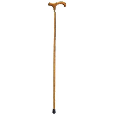 Mabis DMI Briggs Brazos Twisted Oak Walking Cane With Derby