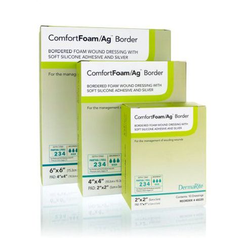 Buy DermaRite Industries Ag Silver Foam Dressing