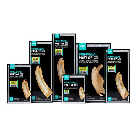 Medline PrimaSeal Post-Op AG Ionic Silver Dressing,3.5 X 6,Each,MSCPS36H