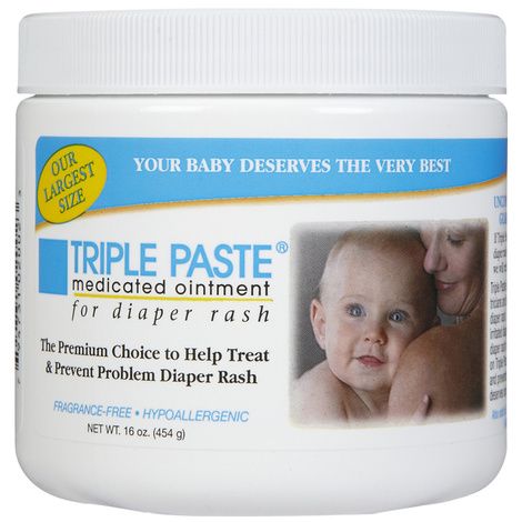 Triple Paste Medicated Ointment For Diaper Rash,16oz, Jar,6/Pack,2002