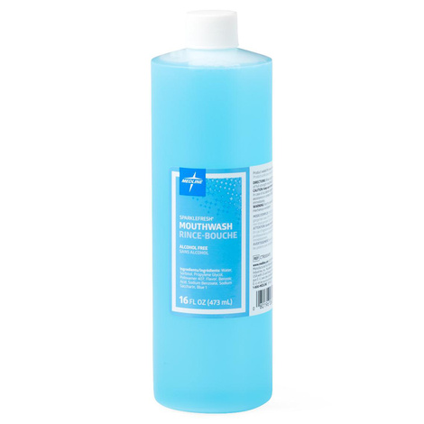 Medline Sparkle Fresh Alcohol Free Mouthwash