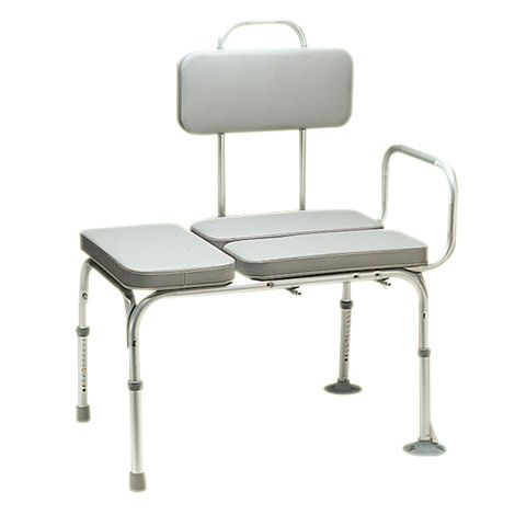 Economy Padded Vinyl Transfer Bath Bench
