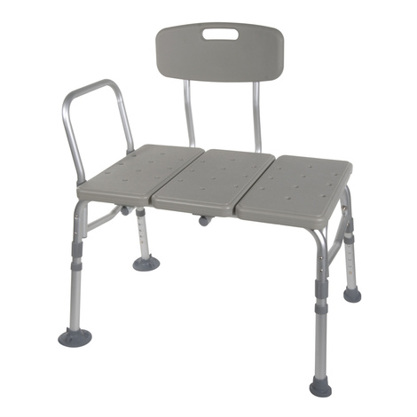 Drive Knock Down Plastic Transfer Tub Bench