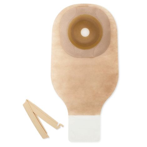 Hpfy StoresHollister Premier One-Piece Extended Wear Flat Pre-Cut Beige 9 Inches Drainable Pouch