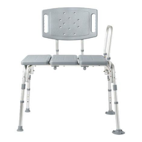 Medline Bariatric Knockdown Transfer Bench with Back