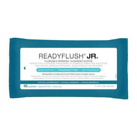 Medline ReadyFlush Biodegradable Flushable Wipes Refill Pack
