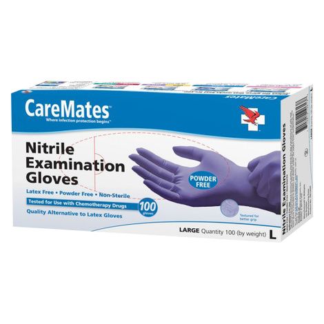 Shepard CareMates Nitrile Powder Free Examination Gloves