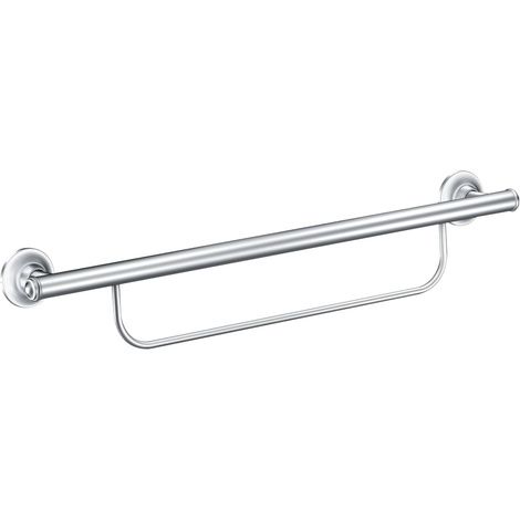 Moen 24 Inches Brushed Nickel Grab Bar With Towel Bar
