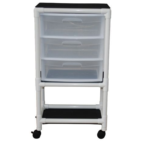 MJM International Universal Cart with Three Slide Out Drawers