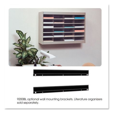 Safco E-Z Stor Steel Project Centers, Wall Mount Brackets