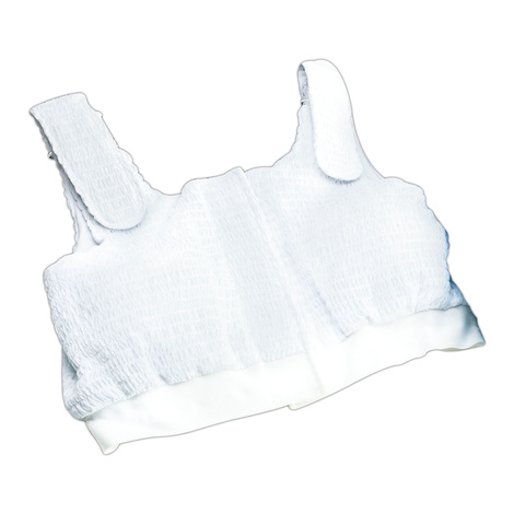 Expand-A-Band White Compression Bra
