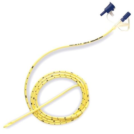 CORFLO Nasogastric/Nasointestinal 8FR Feeding Tube With Stylet,36 Catheter Length, Anti-clog, Bowed Tip Bolus, Non-weighted,10/Case,40-9368