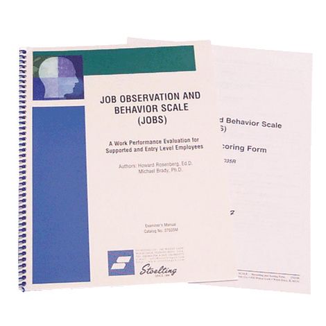 Stoelting Job Observation And Behavior Scale Kit