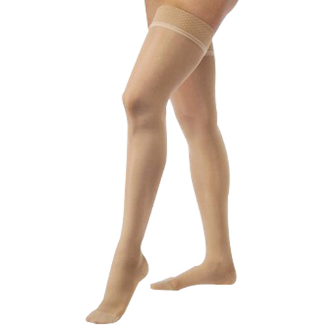 BSN Jobst Ultrasheer Closed Toe Thigh-High 30-40mmHg Compression Stockings With Silicone Dot Band
