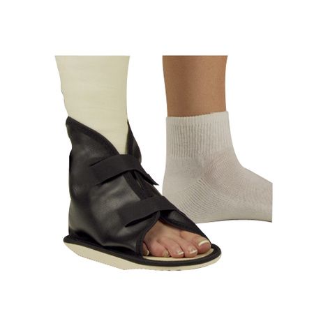 DeRoyal Open Toe Vinyl Cast Boot with Hook and Loop Closure