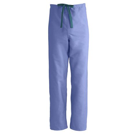 Medline ComfortEase Unisex Reversible Drawstring Pants - Ceil Blue