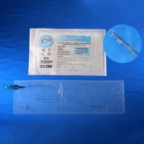 Buy Cure Catheter Unisex Single Closed System - Straight Tip