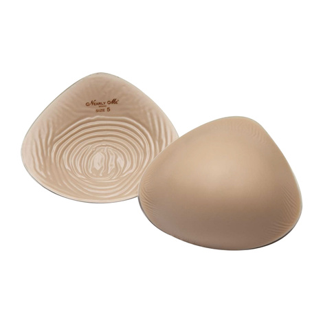 Nearly Me 995 Super Soft Ultra Lightweight Semi-Full Triangle Breast Form