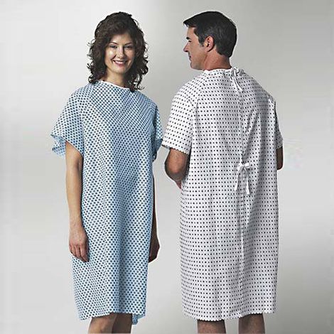 Medline Traditional Patient Gown
