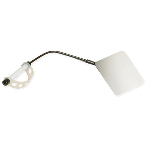 Hand-Held Diagonally-Mounted Inspection Mirror