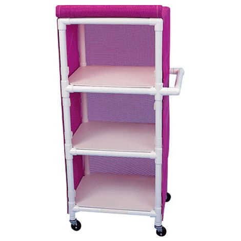 Healthline Medical Three Shelf Linen Cart With Cover