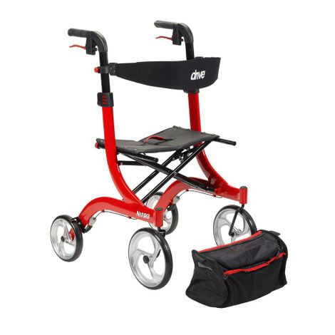 Drive Nitro Euro-Style Aluminum Four Wheel Rollator