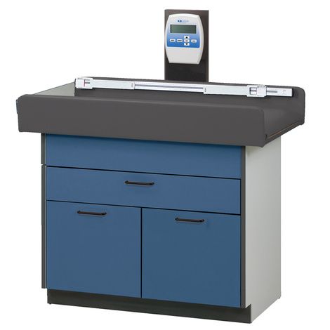 Clinton Select Series Pediatric Scale Treatment Table with Two Doors and One Drawer
