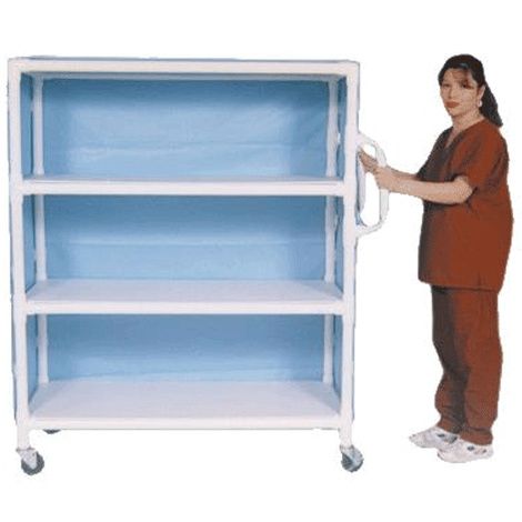 Graham-Field PVC Linen Cart With Cover