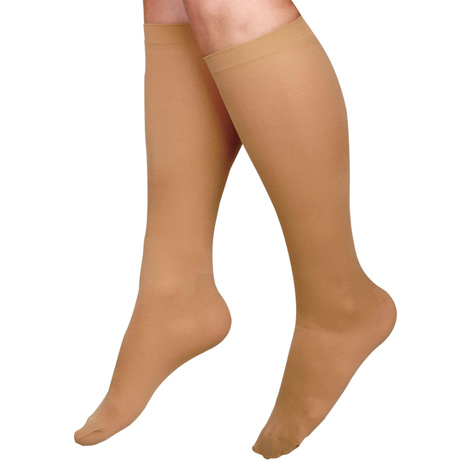 Medline Curad Hospital-Quality Closed Toe Knee High 30-40mmHg Medical Compression Socks