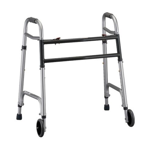 Nova Medical Heavy Duty Folding Walker With 5 inch Wheels