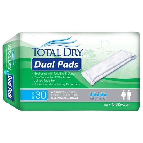 Secure Personal Care TotalDry Dual Pads