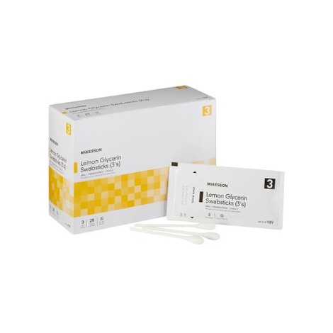 McKesson Lemon Glycerin Swabsticks