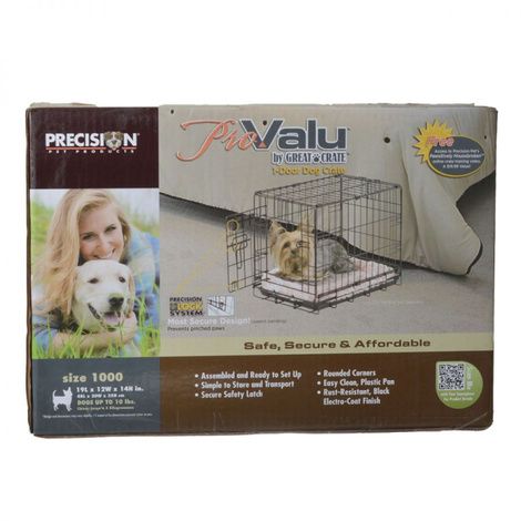 Precision Pet Pro Value by Great Crate 1 Door Crate Black