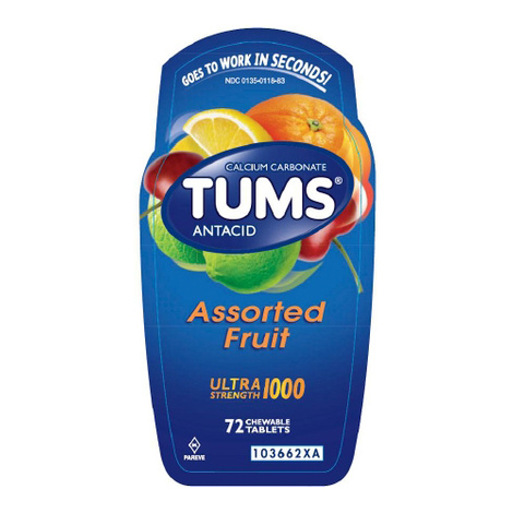 Glaxo Smith Kline Ultra Strength Antacid Tums Chewable Tablets