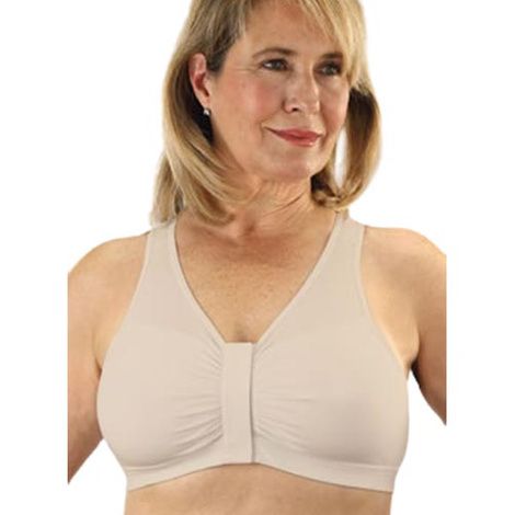 Classique Mastectomy Seamless Sleek Comfort Cotton Bra 36B Beige