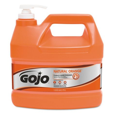 GOJO NATURAL ORANGE Pumice Hand Cleaner with Pump Dispenser