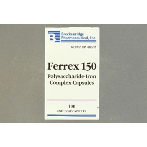 Breckenridge Ferrex 150 Polysaccharide-Iron Complex Capsules