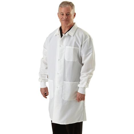 White Medline MDT10WHT38E Mens Consultation Lab Coat 