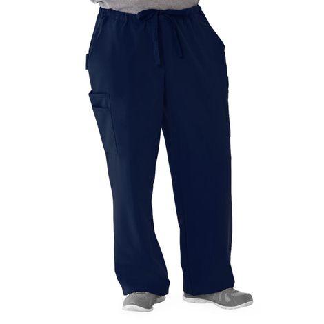 Medline Illinois Ave Mens Athletic Cargo Scrub Pants with 7 Pockets - Navy