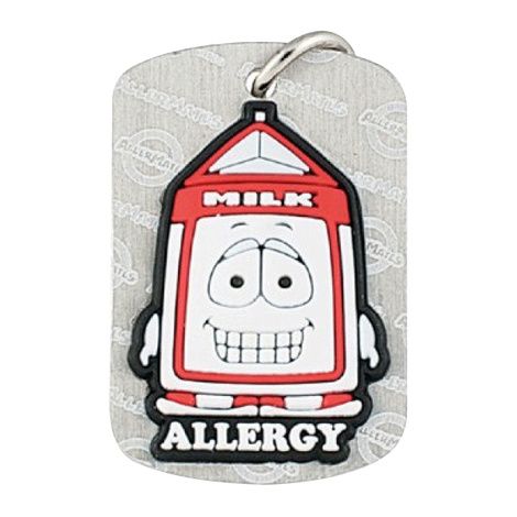 AllerMates Dog Tag Pint Dairy Allergy