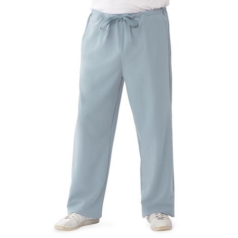 Medline Newport Ave Unisex Stretch Fabric Scrub Pants with Drawstring ...