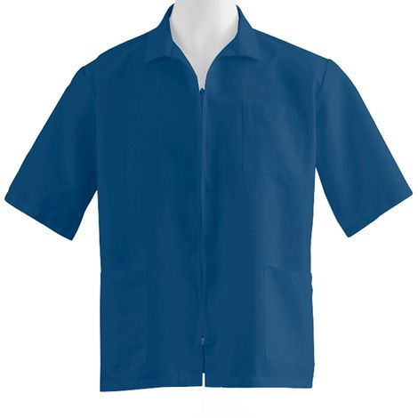 Medline Unisex Zip Front Smock-Navy