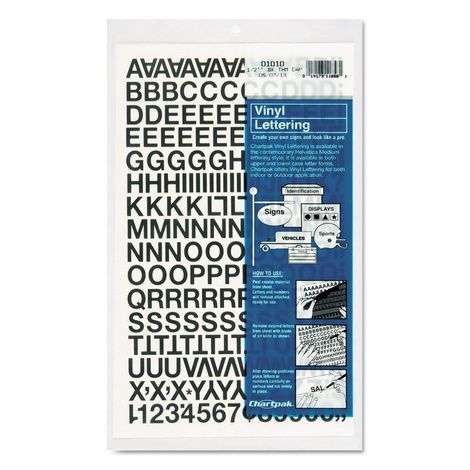 Chartpak Press-On Vinyl Letters & Numbers