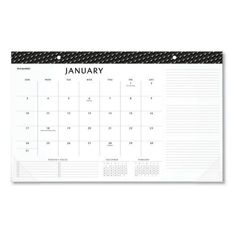 AT-A-GLANCE Elevation Desk Pad Calendars