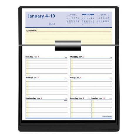 AT-A-GLANCE Flip-A-Week Desk Calendar Refill with QuickNotes