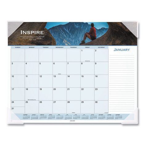AT-A-GLANCE Motivational Panoramic Desk Pad