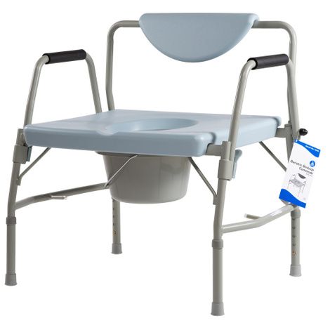 Dynarex Bariatric Drop Arm Bedside Commode